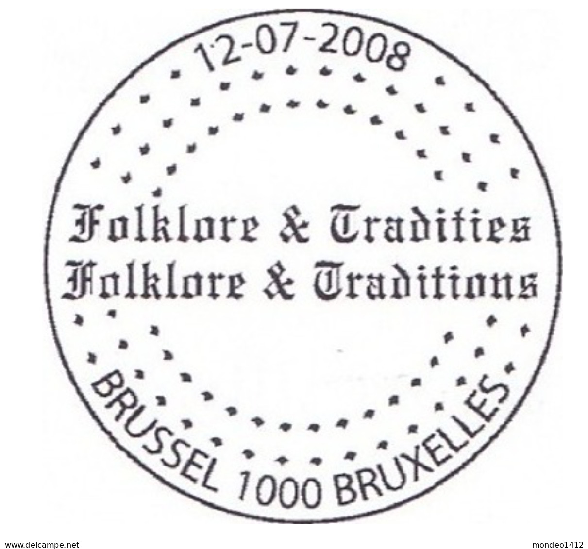 België OBP 3800/3803 - Folklore Traditions - Usati