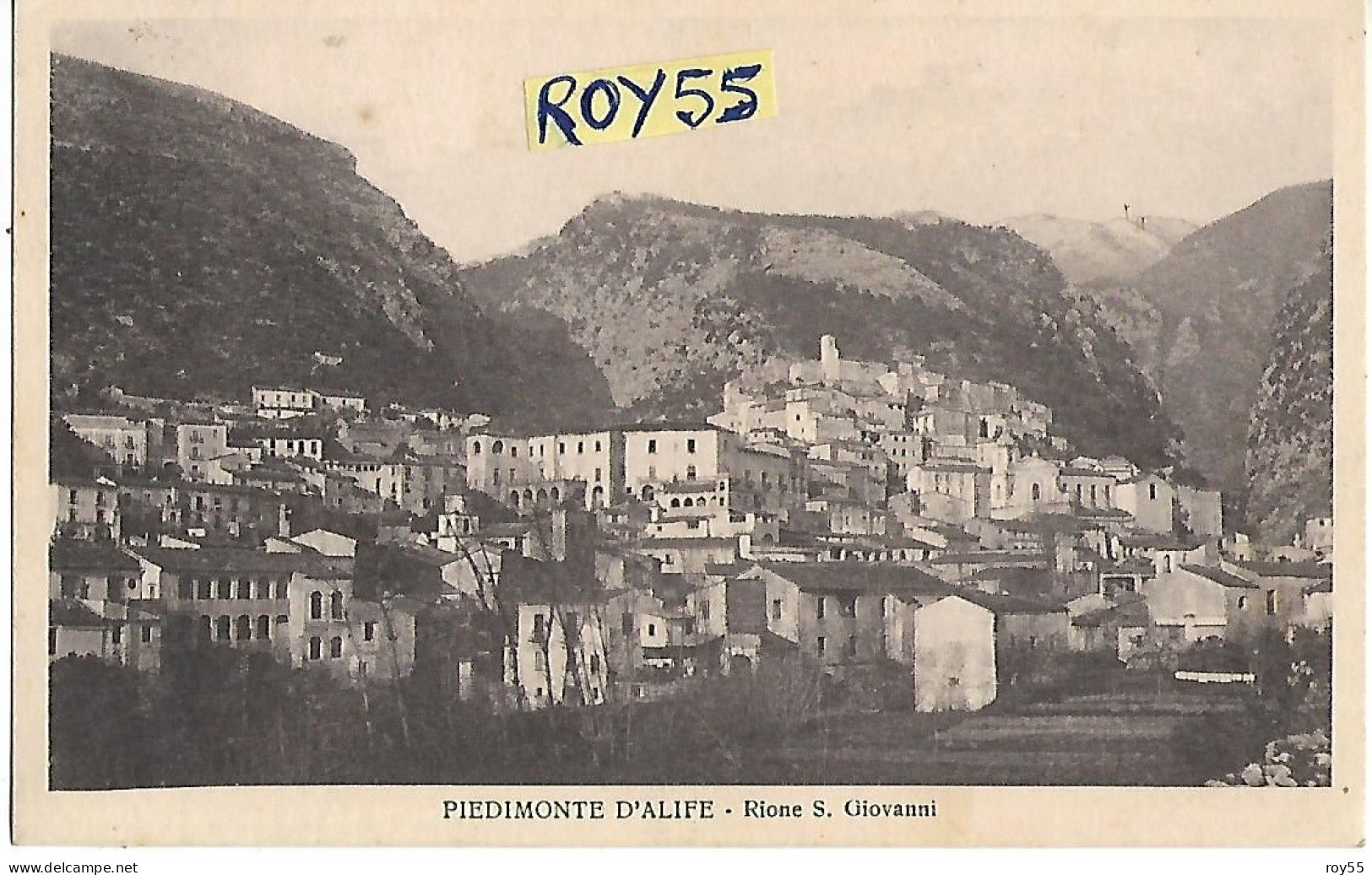 Campania-caserta-piedimonte D'alife Frazione Di Alife Rione S.giovanni Veduta Rione Anni 30 (f.picc./v.retro) - Autres & Non Classés