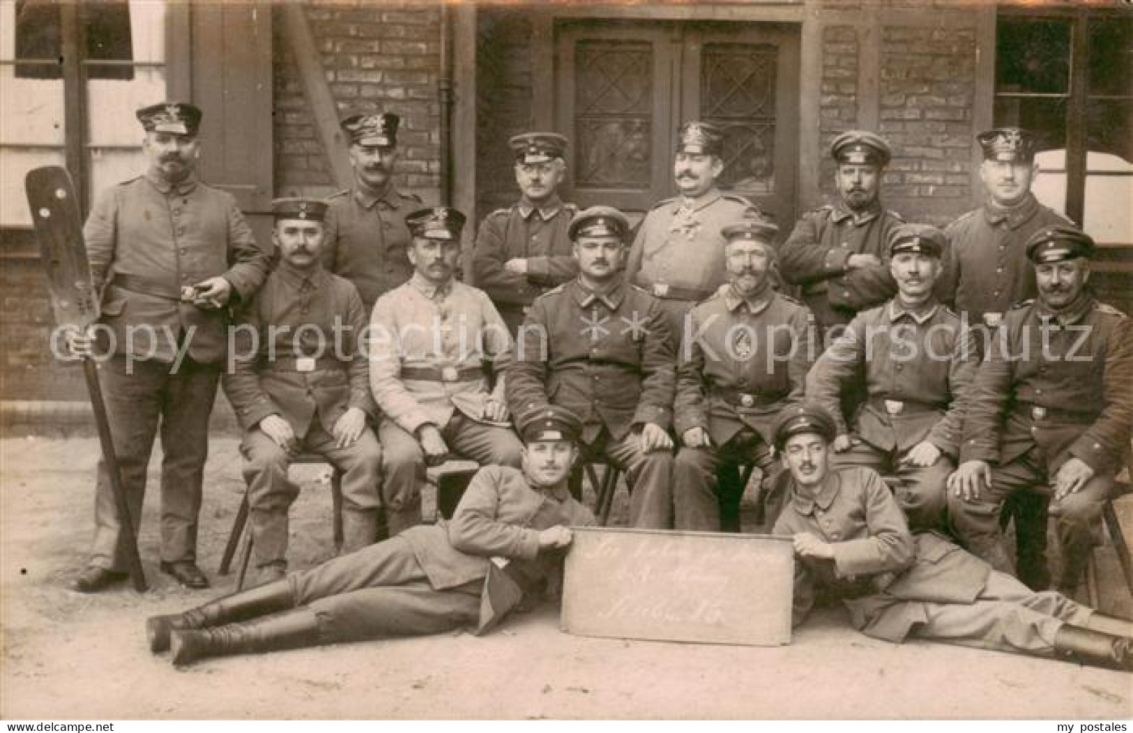 73850998 Wesel  Rhein Soldaten Gruppenbild Feldpost  - Wesel