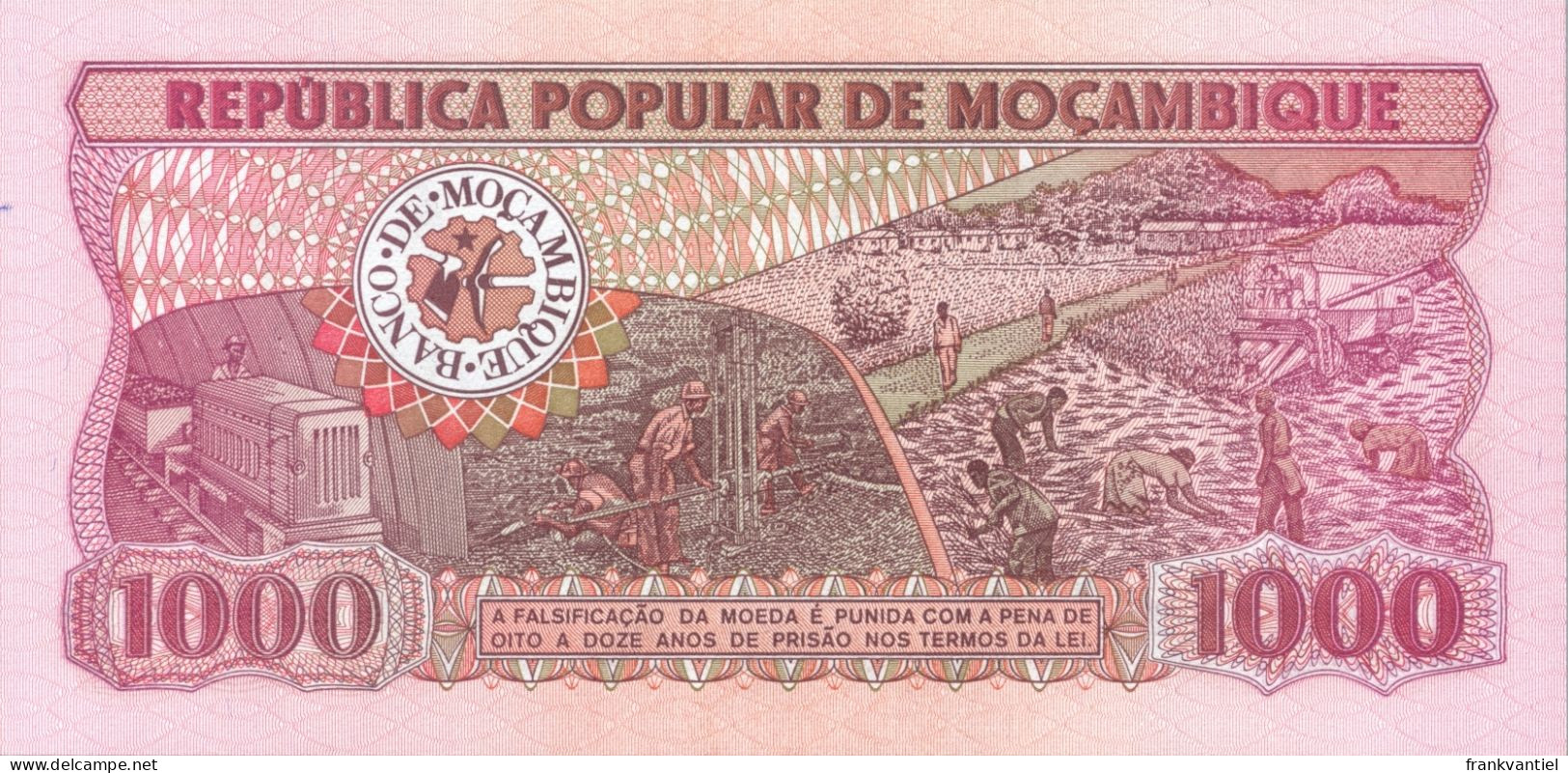 Mozambique P-128 1000 Meticais 1980 UNC - Mozambico