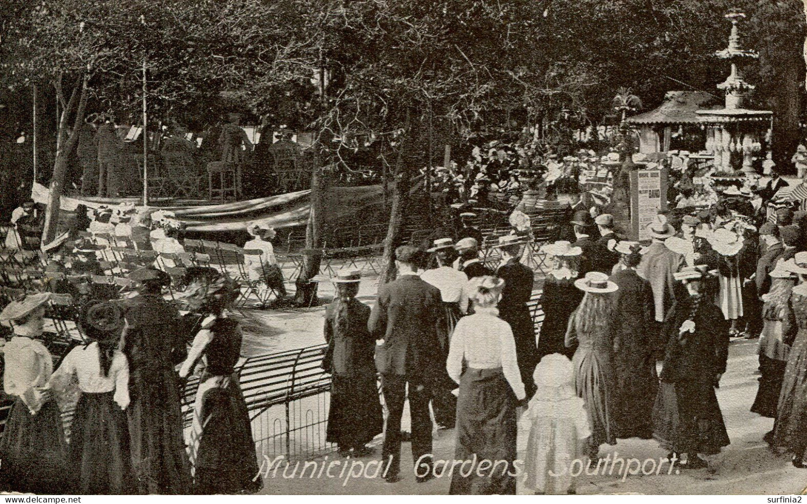 LANCS - SOUTHPORT - MUNICIPAL GARDENS - ANIMATED 1911  La4433 - Southport