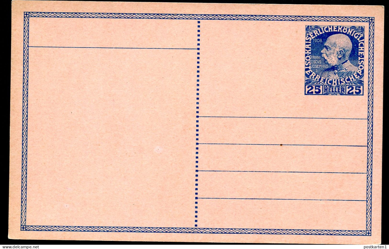 Rohrpost-Postkarte RP29b Postfrisch Feinst 1908 Kat.22,00€ - Cartes Postales