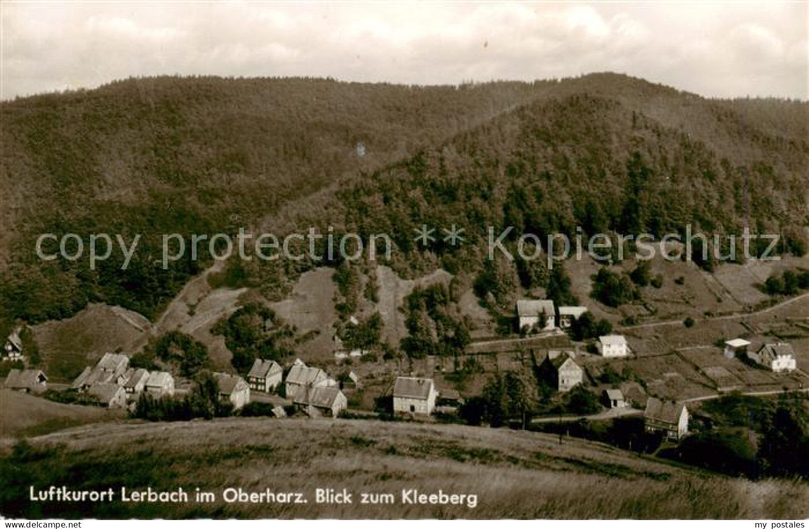 73850852 Lerbach Harz Panorama Luftkurort Blick Zum Kleeberg Lerbach Harz - Osterode