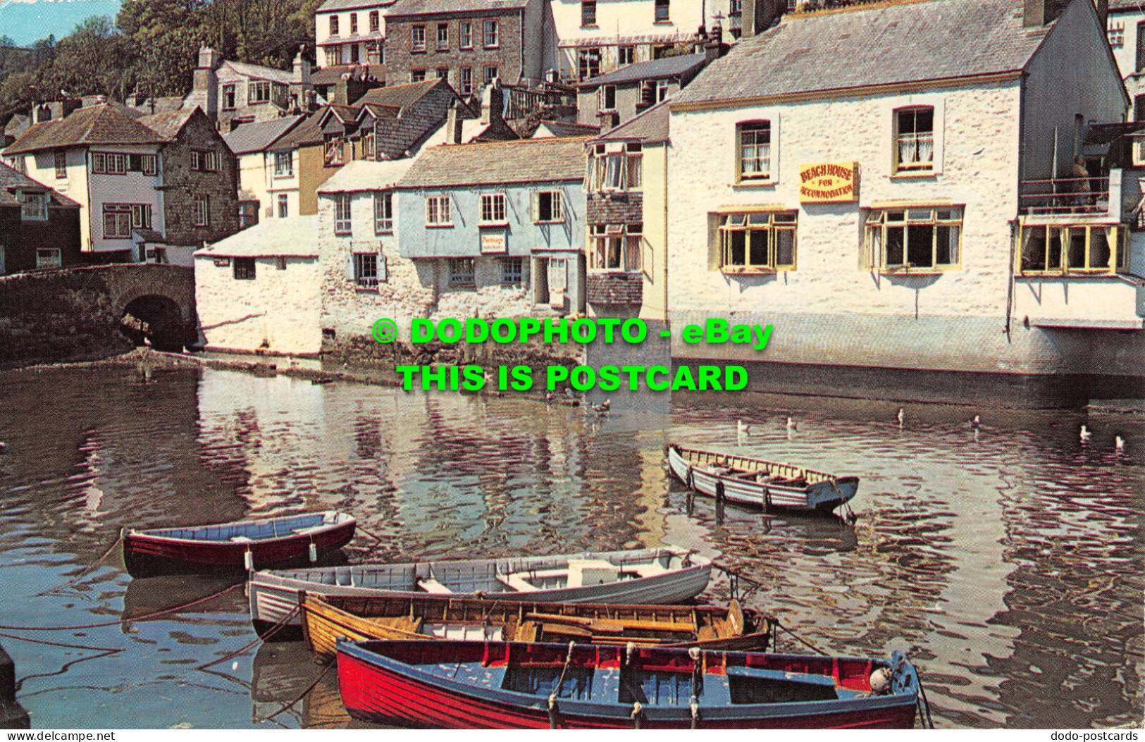 R520789 Polperro Harbour And Warren. Plastichrome. A. W. Besley. 1966 - Monde