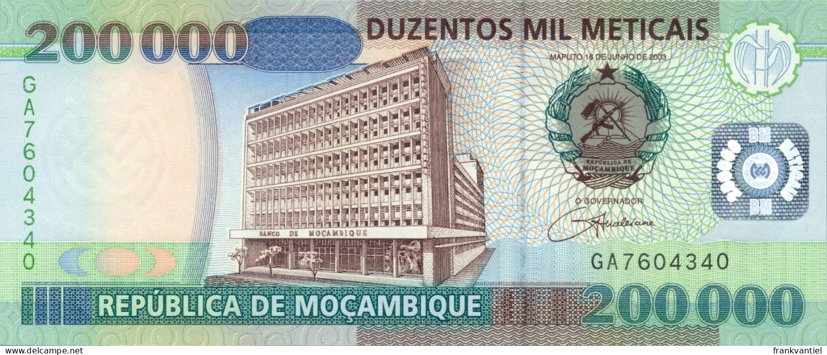 Mozambique P-141 20000 Meticais 2003 UNC - Mozambico