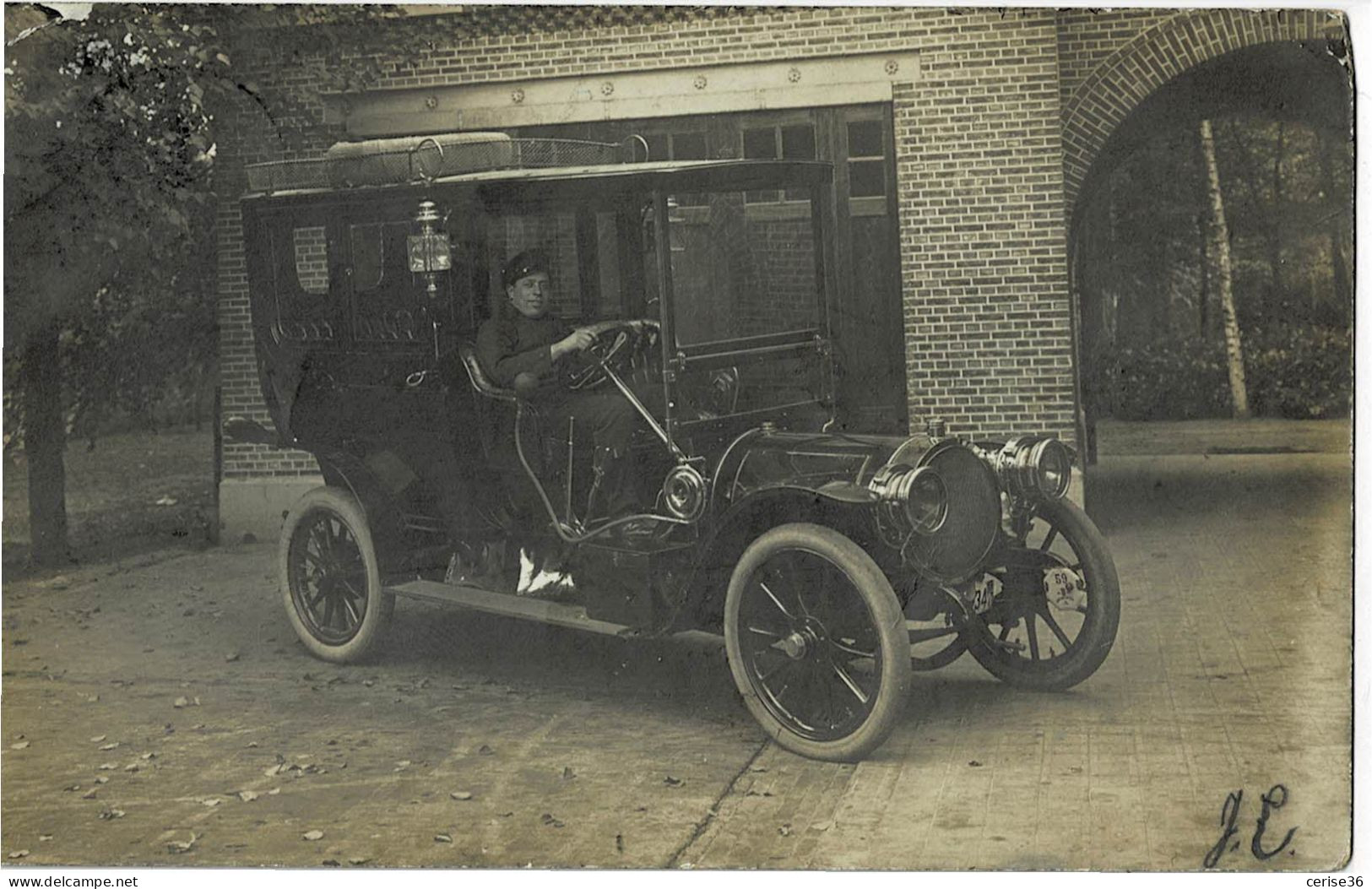 Photo Carte D'une Ancienne Voiture Prise à Cappelen Circulée En 1907 - Voitures De Tourisme