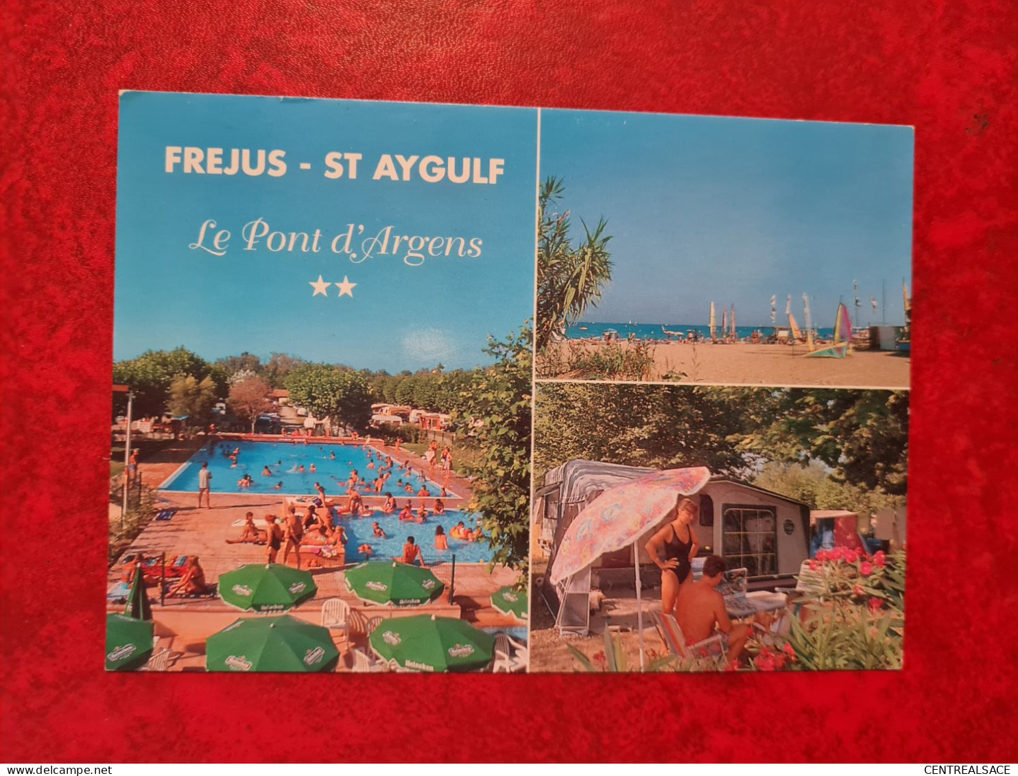 Carte LE PONT D'ARGENS CAMPING CARAVANING  FREJUS ST AYGULF - Frejus