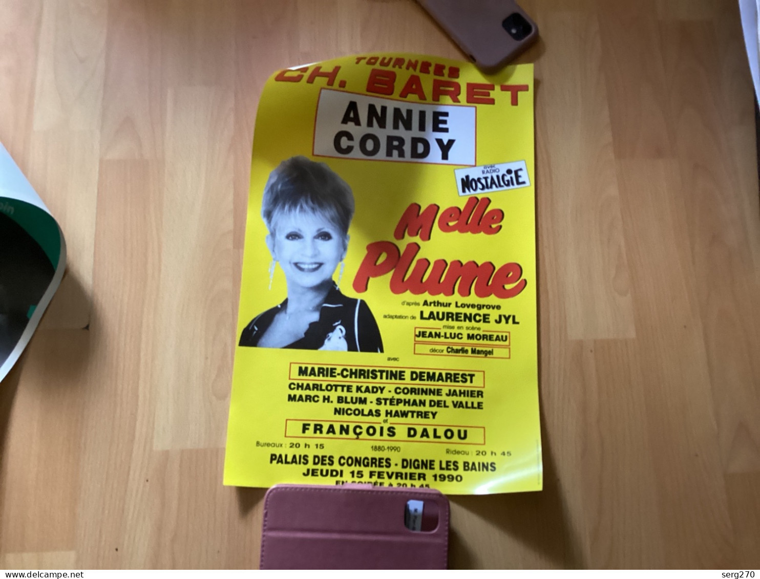 Affiche Annie Cordy Tournée Ch Baret  Digne-les-Bains - Manifesti