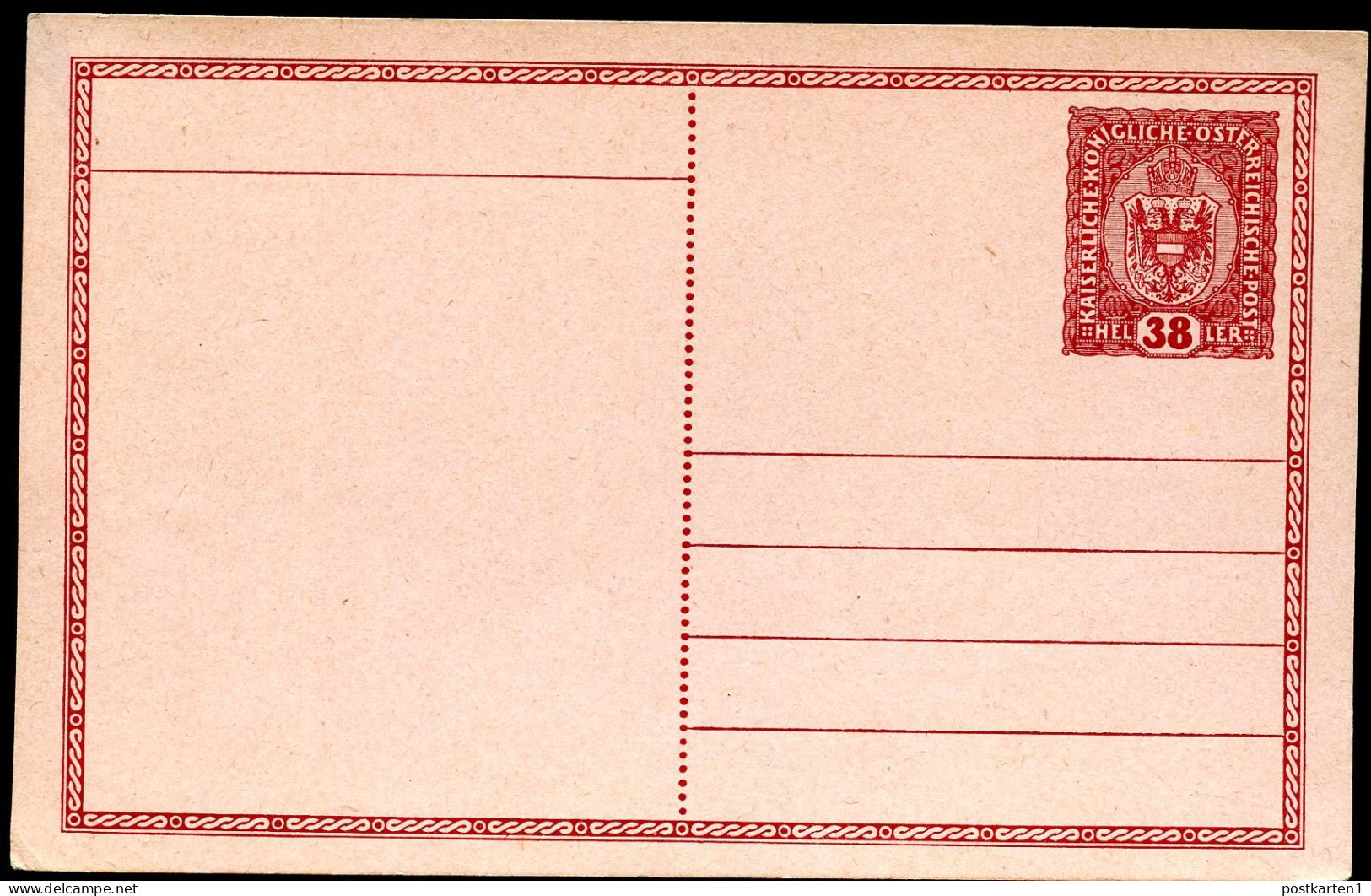 Rohrpost-Postkarte RP31b Postfrisch 1916 Kat.17,00€ - Cartoline