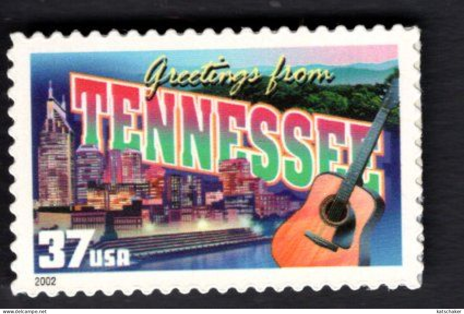 2017248020 2002  SCOTT 3737 (XX) POSTFRIS MINT NEVER HINGED - GREETINGS FROM AMERICA - TENNESSEE - Unused Stamps