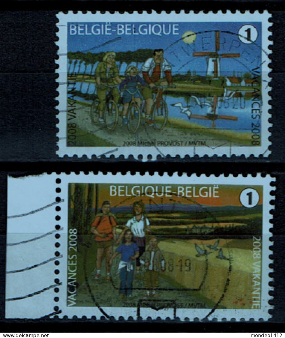 België OBP 3790/3791 - Cycling And Walking  Complete - Used Stamps