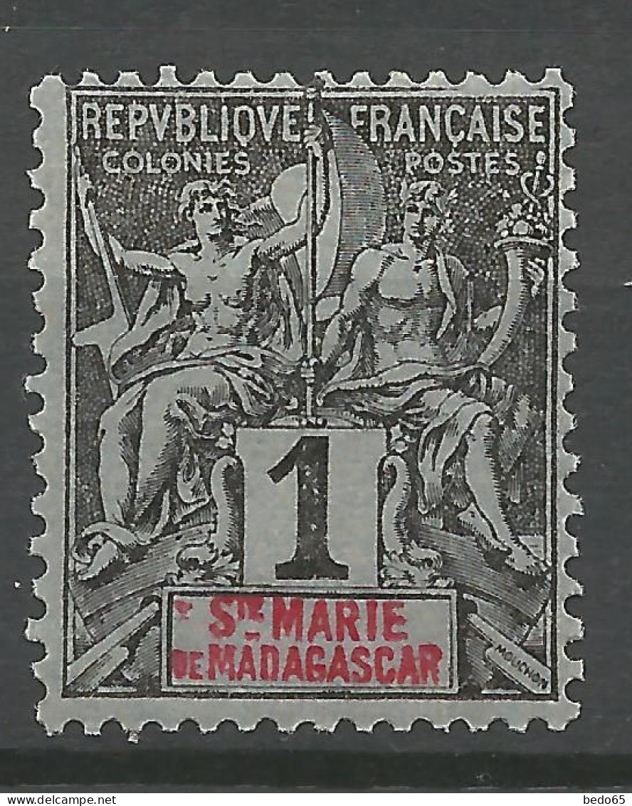 ST Marie De Madagascar N° 1 NEUF** LUXE SANS CHARNIERE  / Hingeless / MNH - Unused Stamps