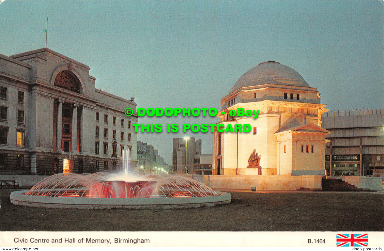 R520845 Birmingham. Civic Centre And Hall Of Memory. E. T. W. Dennis. Photocolou - Monde