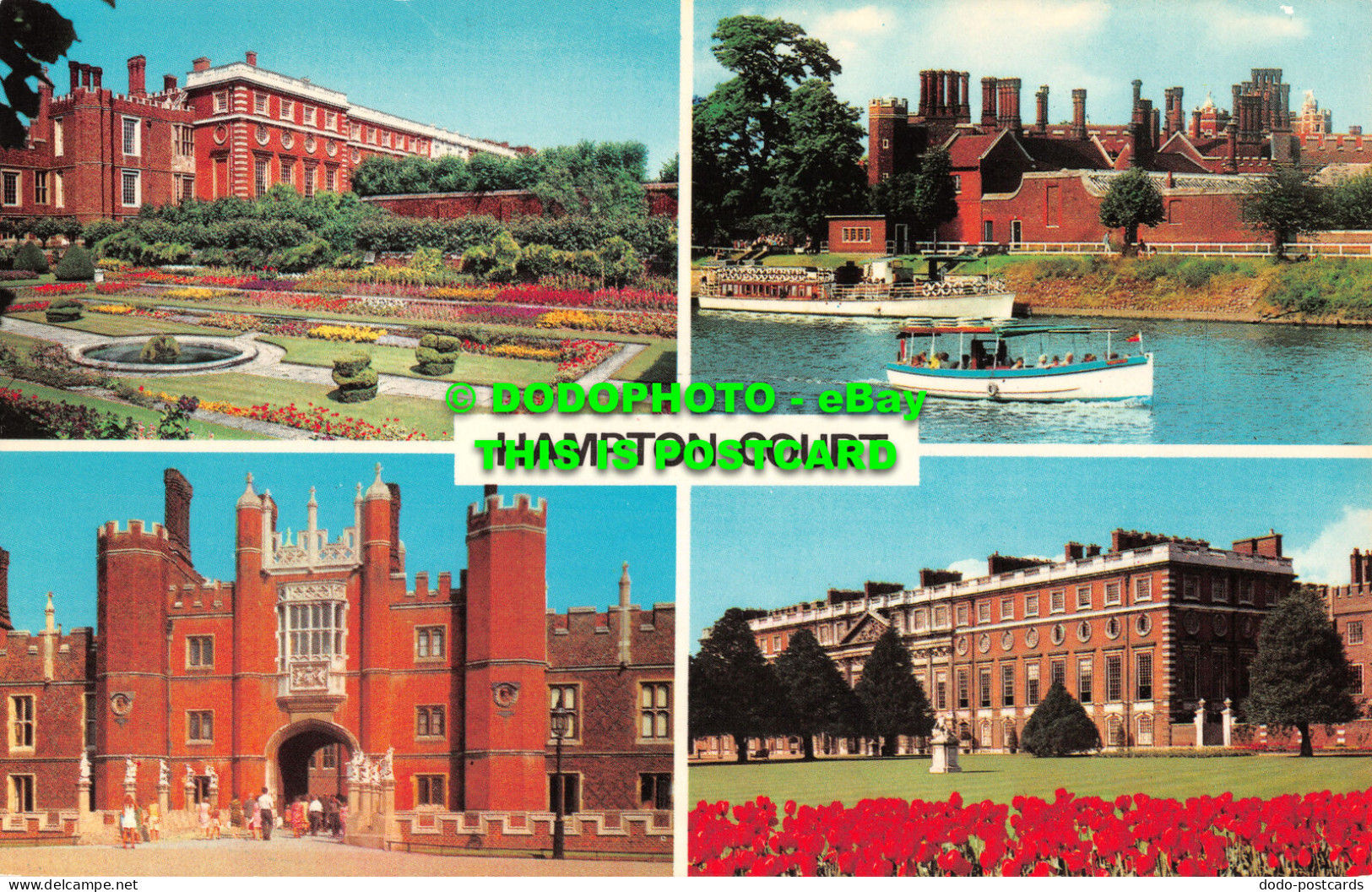 R520848 Hampton Court. The King Privy Garden. The Great Gatehouse. The Palace. P - Monde