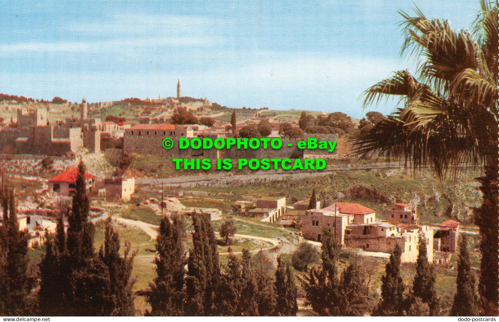 R520681 Jerusalem. View Towards Mt. Of Olives With Ancient Wall And Citadel. Pal - Monde