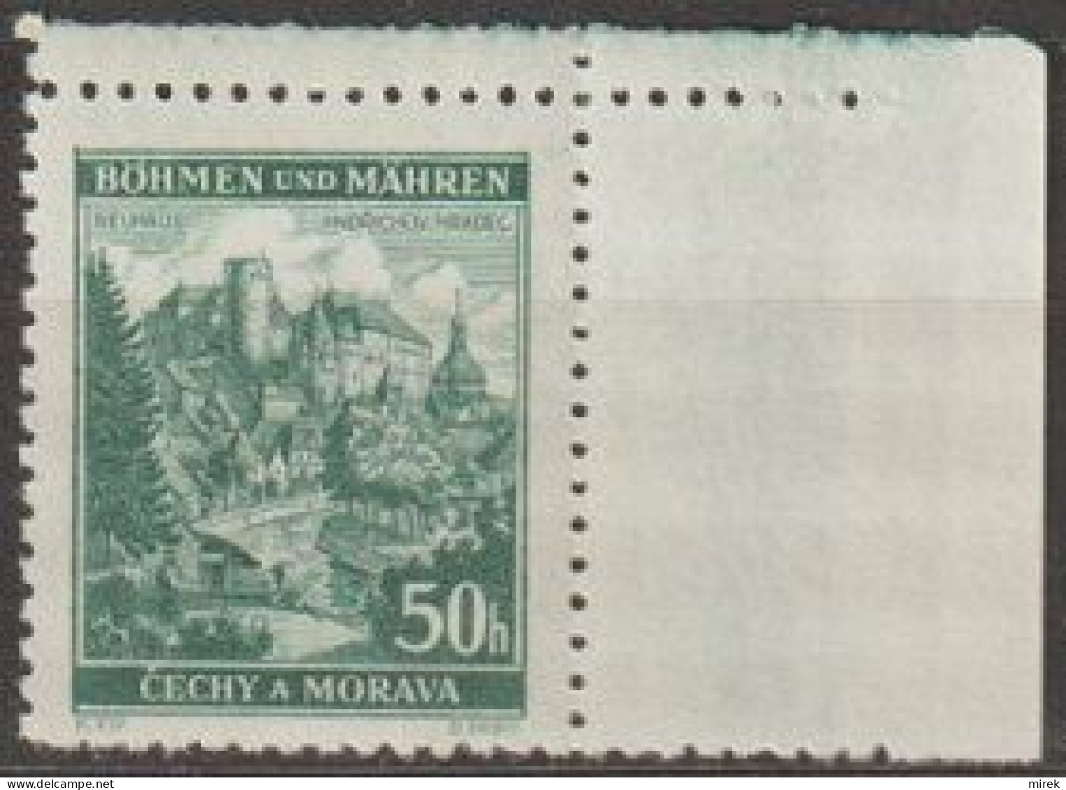 057/ Pof. 41; Corner Stamp, Narrow Border - Ungebraucht