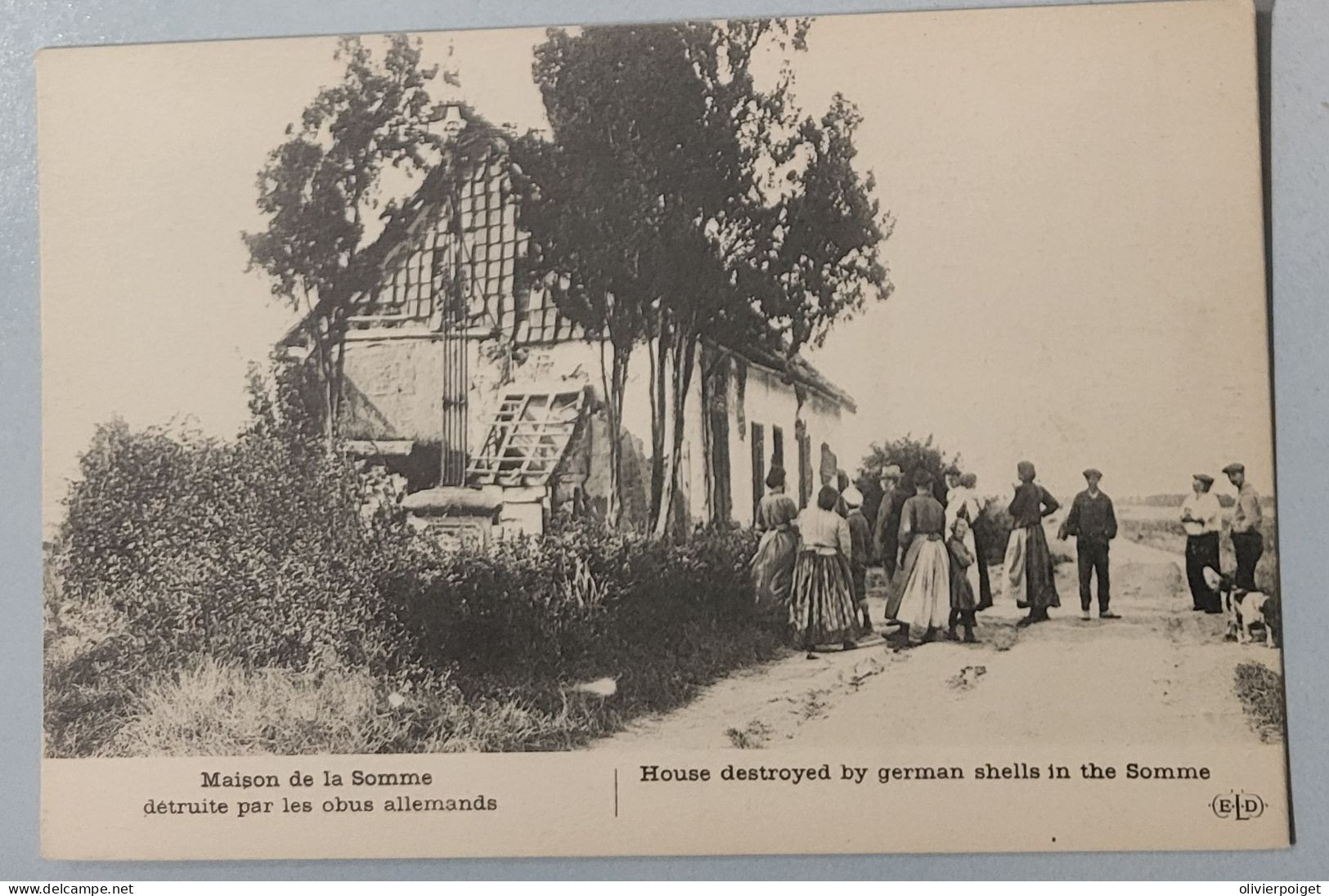 DPT 80 - Maison De La Somme Détruite Par Les Obus Allemands - Unclassified