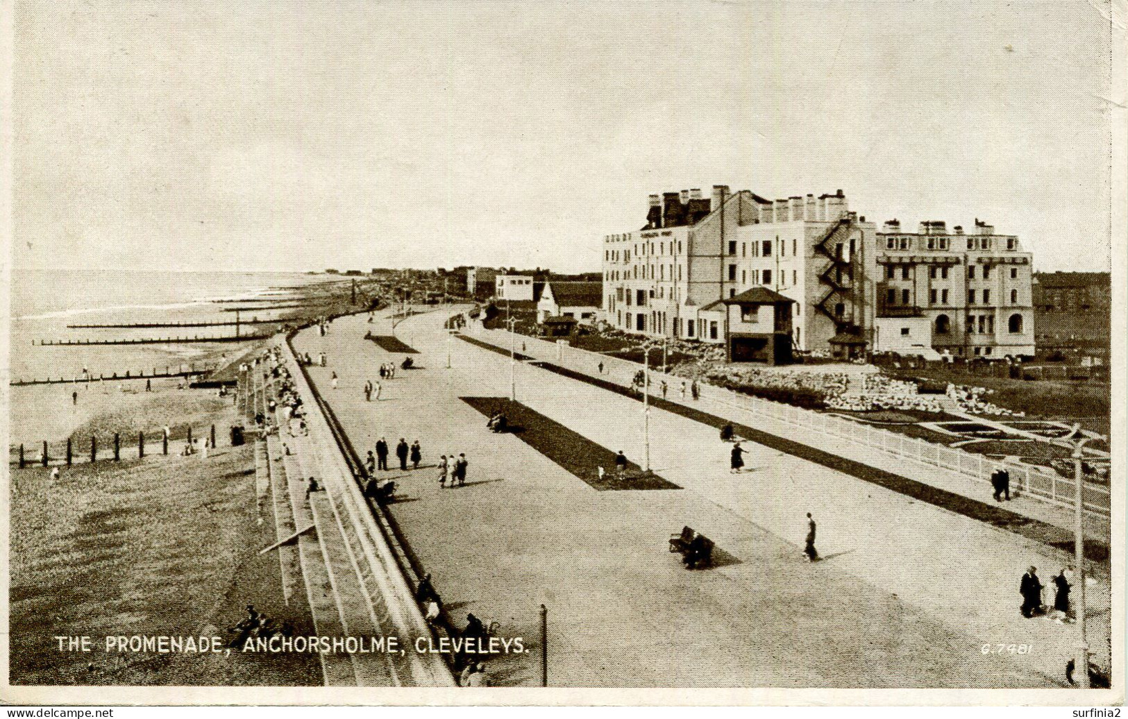 LANCS - CLEVELEYS - ANCHORSHOLME - THE PROMENADE  La4438 - Other & Unclassified