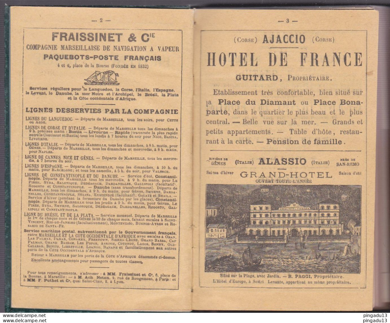 Fixe Guides Diamant P Joanne Stations D'hiver De La Méditerranée Provence Corse Monaco .. . Années 1890-1891 * - Tourismus