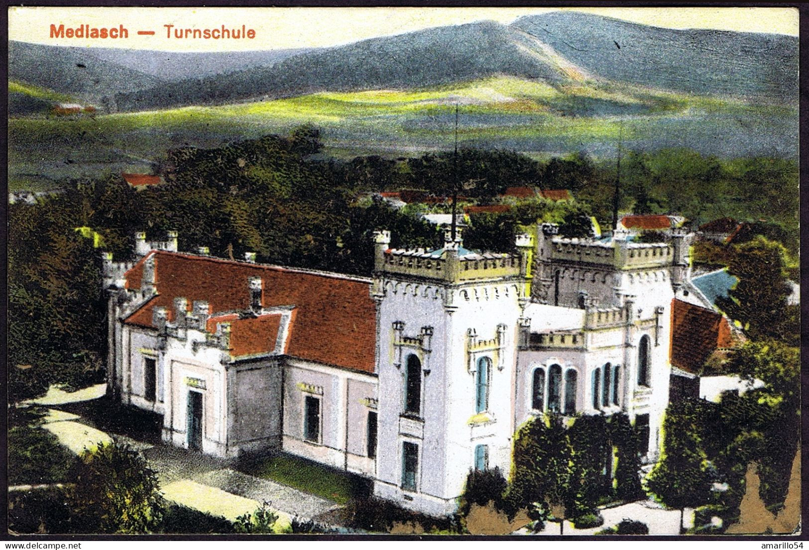 RAR ROMANIA Siebenbürgen - Medias Mediasch Medgyes Jud. Sibiu - Turnschule 1917 - Roumanie