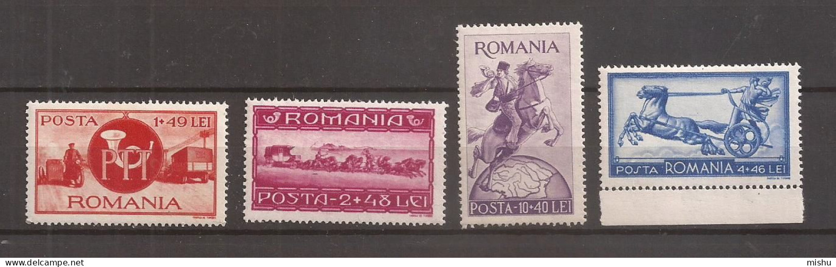 LP 158 Romania -1944 - ASISTENTA P.T.T. Nestampilat, Serie - Andere & Zonder Classificatie