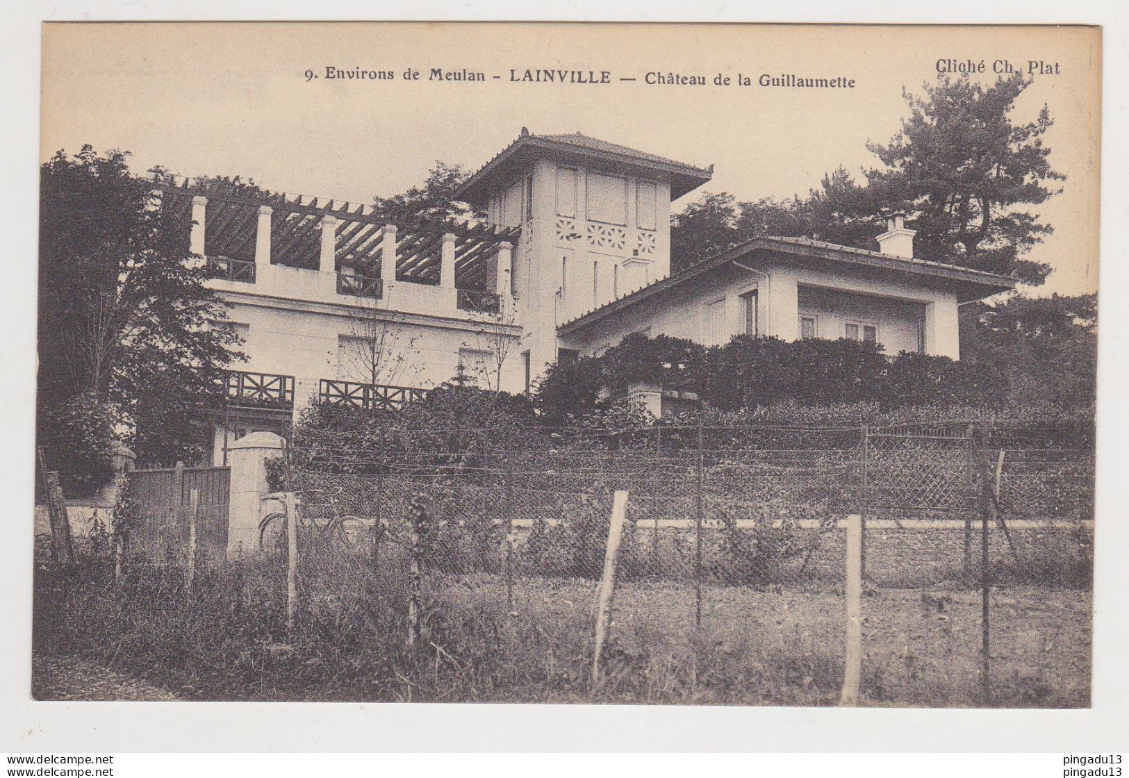 Fixe Environs Meulan Lainville Château De La Guillaumette Non Circulé Excellent état - Meulan