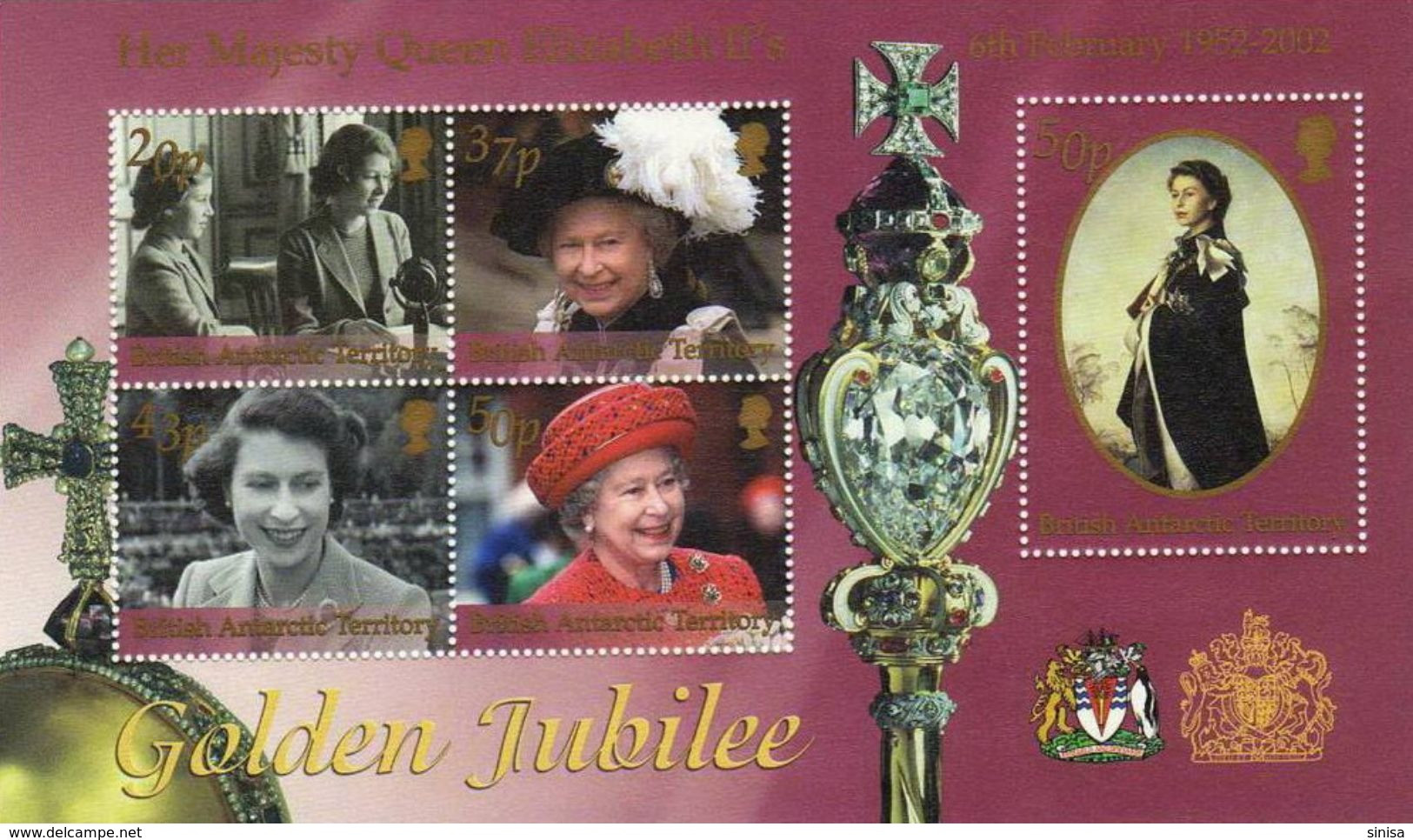 British Antarctic Territory / S/S / Queen Elizabeth II`s / Golden Jubilee - Autres & Non Classés