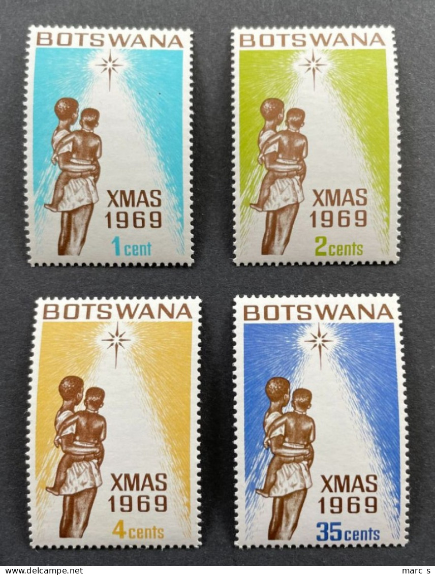 BOTSWANA 1969 - NEUF**/MNH - Série Complète Mi 54 / 57 - NOEL CHRISTMAS - Botswana (1966-...)