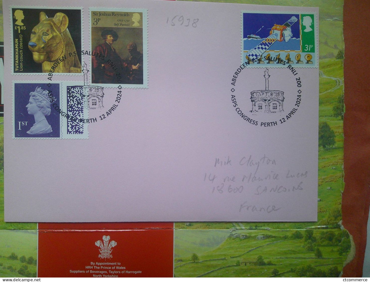 ASPS Congress Perth, Aberdeen Salutes RNLI 200, 2024, Reynolds, Tutankhamun, 12/4/24 - Poststempel