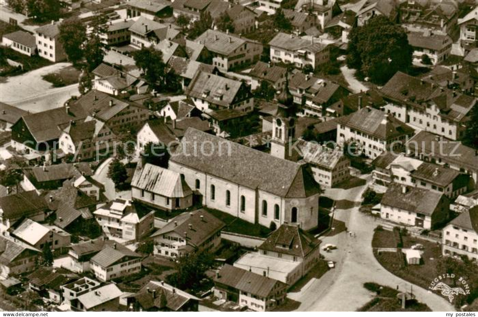 73850417 Sonthofen  Oberallgaeu Stadtzentrum Mit Kirche  - Sonthofen