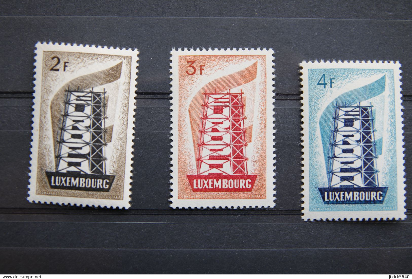 Luxembourg "Y&T N°514-516" 1956. Neuf Sans Charnière. - Unused Stamps