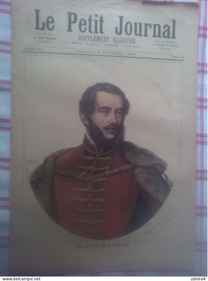 Le Petit Journal 98 Kossuth Révolutionaire Hongrois Bataill De Flurus Mauzaise Versailles Partition Vin Ordinaire Nadaud - Zeitschriften - Vor 1900