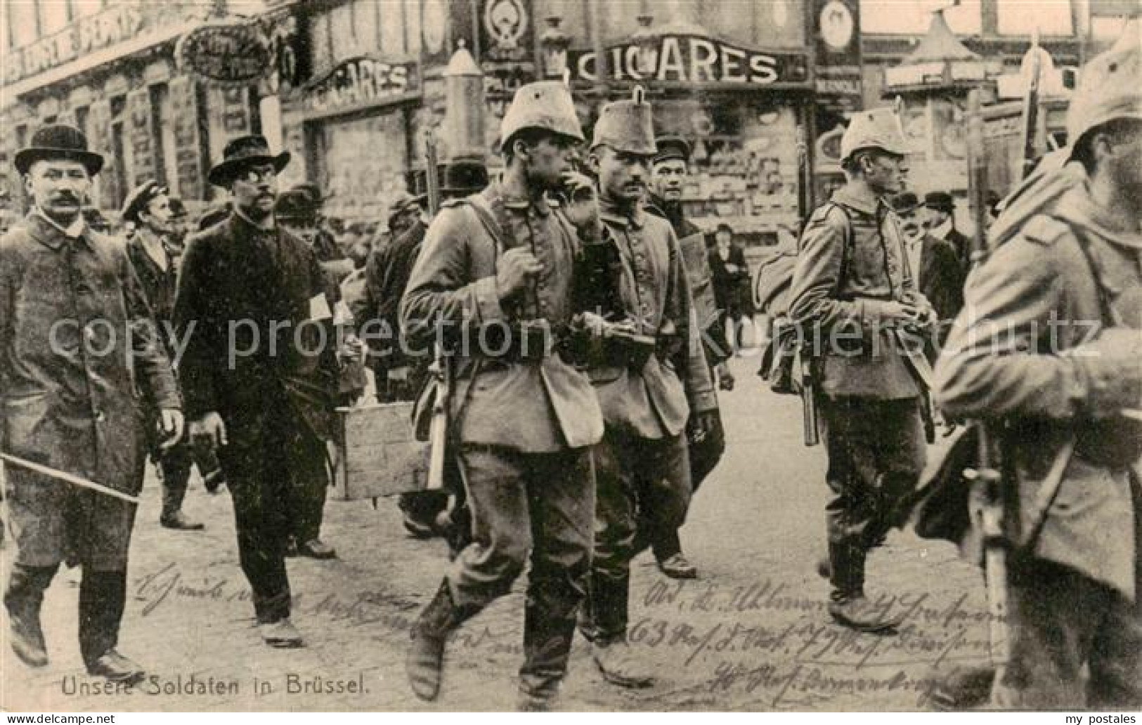 73850377 Bruessel Bruxelles Deutsche Soldaten In Bruessel  Bruessel Bruxelles - Laeken