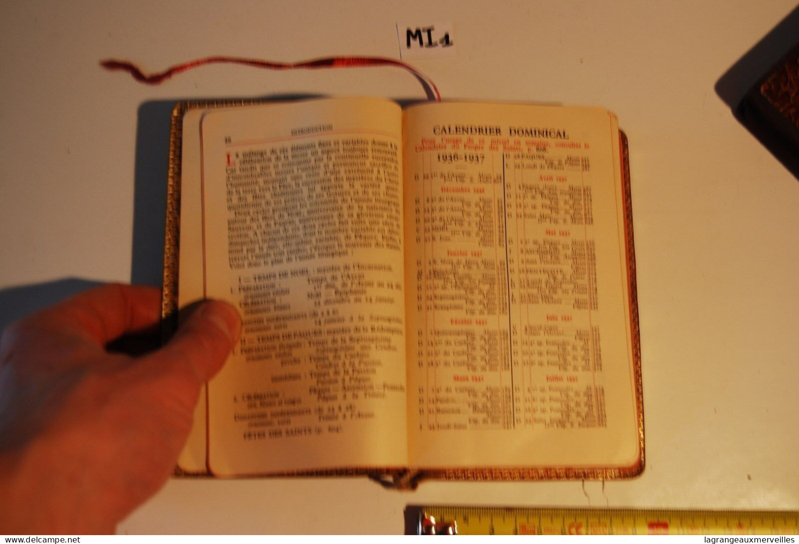 MI1 Ancien Missel - Religion - Old Missal - Missel Vesperal Louvain 1937 - Religione