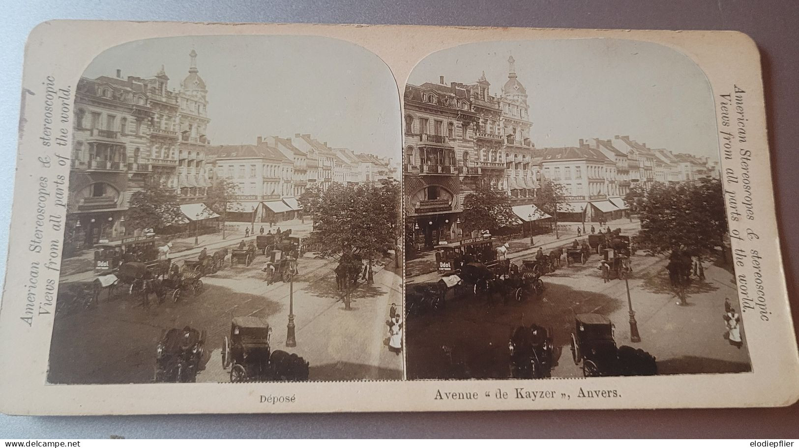 American Stereoscopes. Avenue De Kayze. Anvers - Stereoscopi