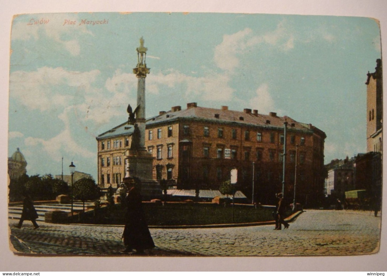 Lwow.Lemberg.2 Pc's.Plac Mariacki.By Leopolia,J.Schorr.Mailed In 1913.Rynek. - Ukraine