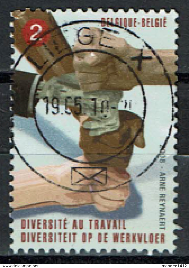 België OBP 3783 - La Diversité Sur Les Lieux De Travail - Des Mains - Used Stamps