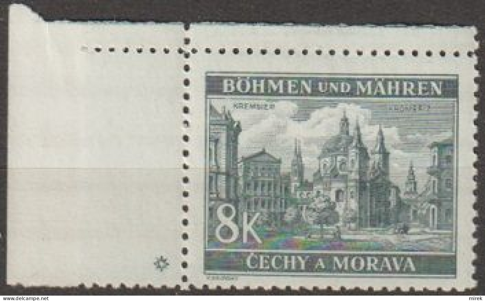 071/ Pof. 47; Corner Stamp, Plate Mark * - Ungebraucht