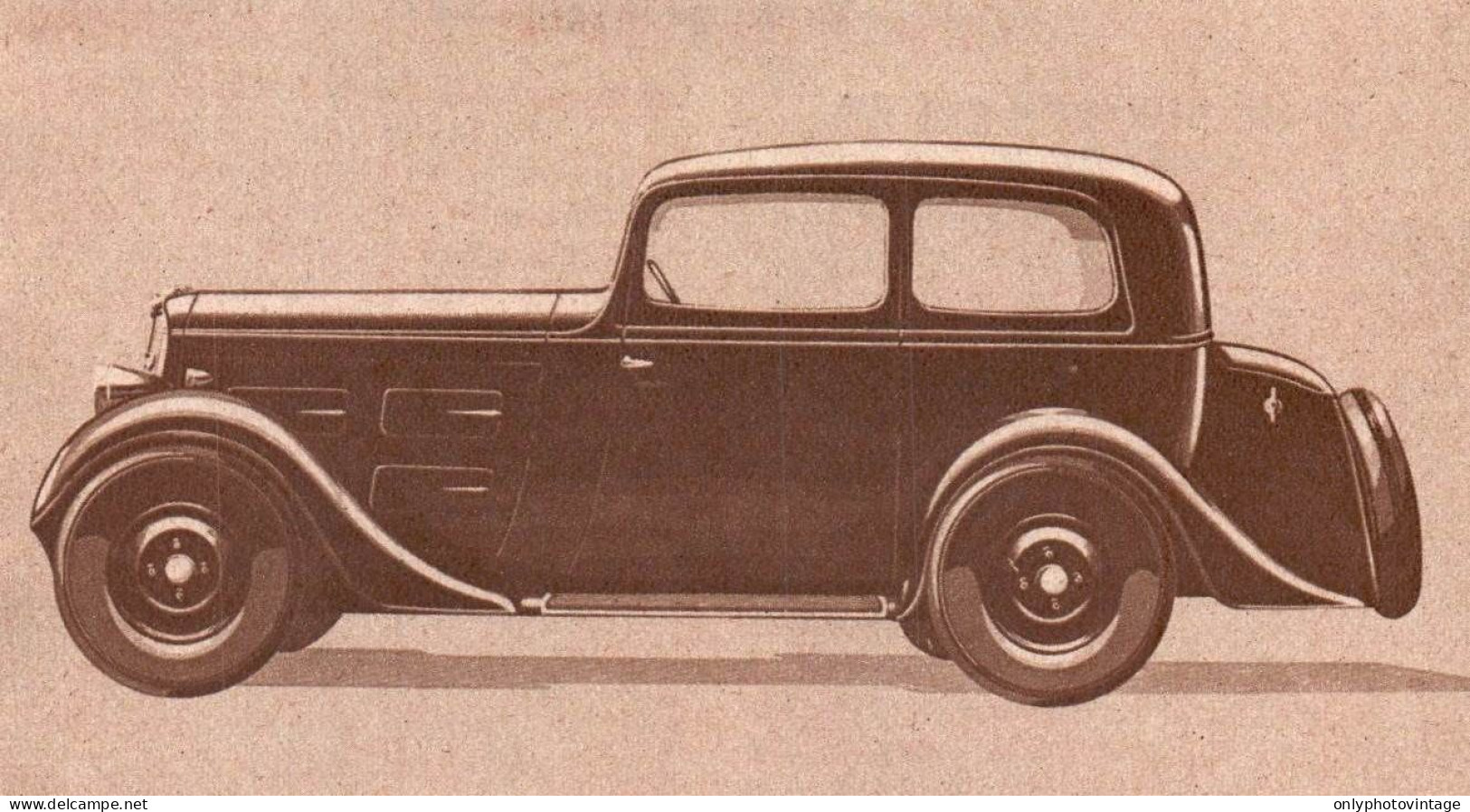 Automobile Peugeot 201, Stampa Epoca, 1934 Vintage Print - Estampes & Gravures