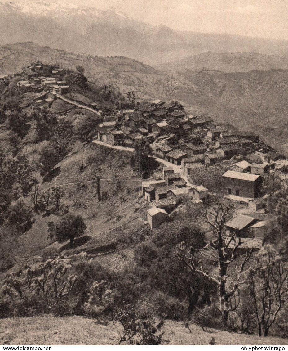 Algeria 1934, Grande Kabylie, Village D'Alt Mimoun, Stampa, Vintage Print - Estampes & Gravures