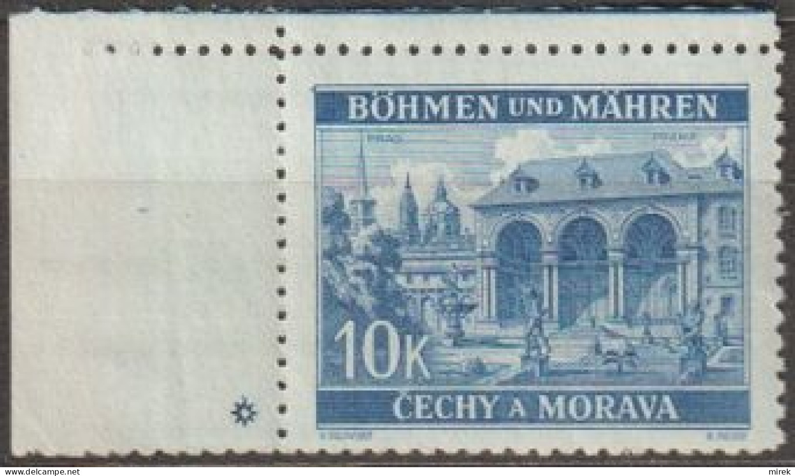 072/ Pof. 48; Corner Stamp, Plate Mark * - Neufs