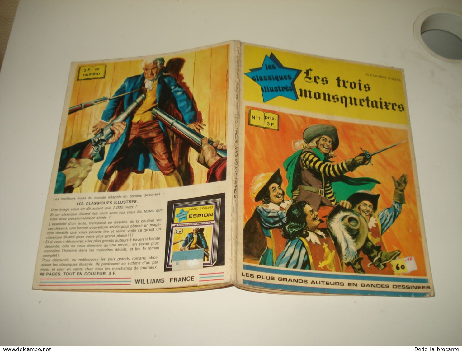 C55  / Les Classiques Illustrés N°1 " Les Trois Mousquetaires " E.O De 1973  TBE - Andere & Zonder Classificatie