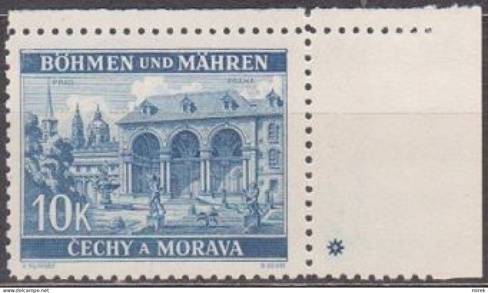 074/ Pof. 48; Corner Stamp, Plate Mark + - Neufs