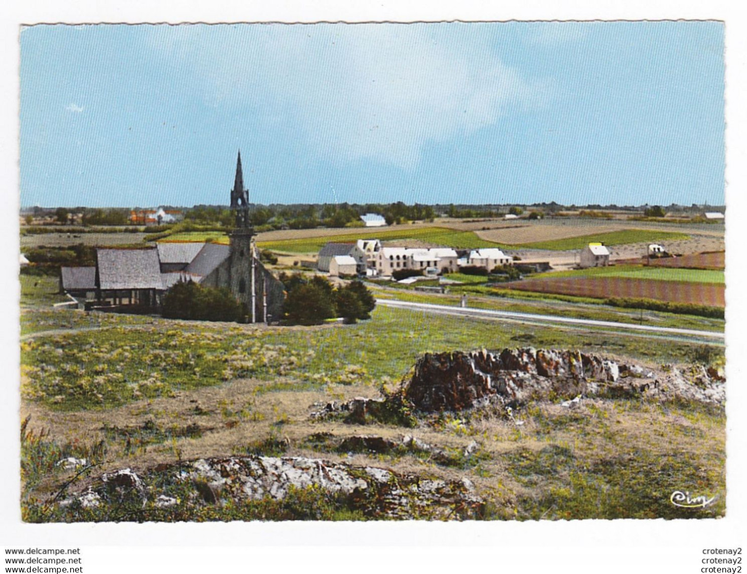 29 SAINTE ANNE LA PALUD Vers Locronan Douarnenez N°5 Vue Générale Postée De Plomodiern En 1984 - Douarnenez