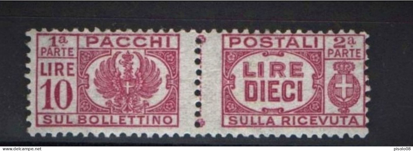 LUOGOTENENZA 1946 PACCHI POSTALI 10 LIRE ** MNH - Postpaketten