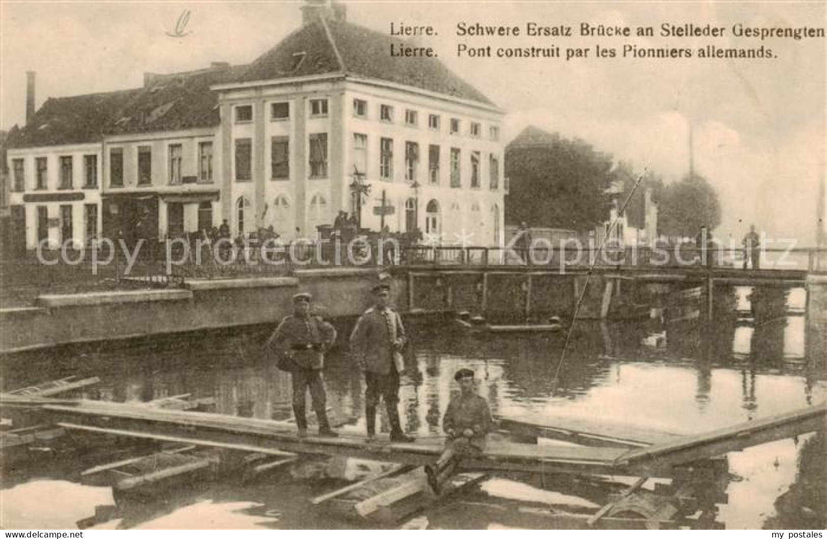 73850094 Lierre Belgie Pont Construit Par Les Pionniers Allemands  - Lier