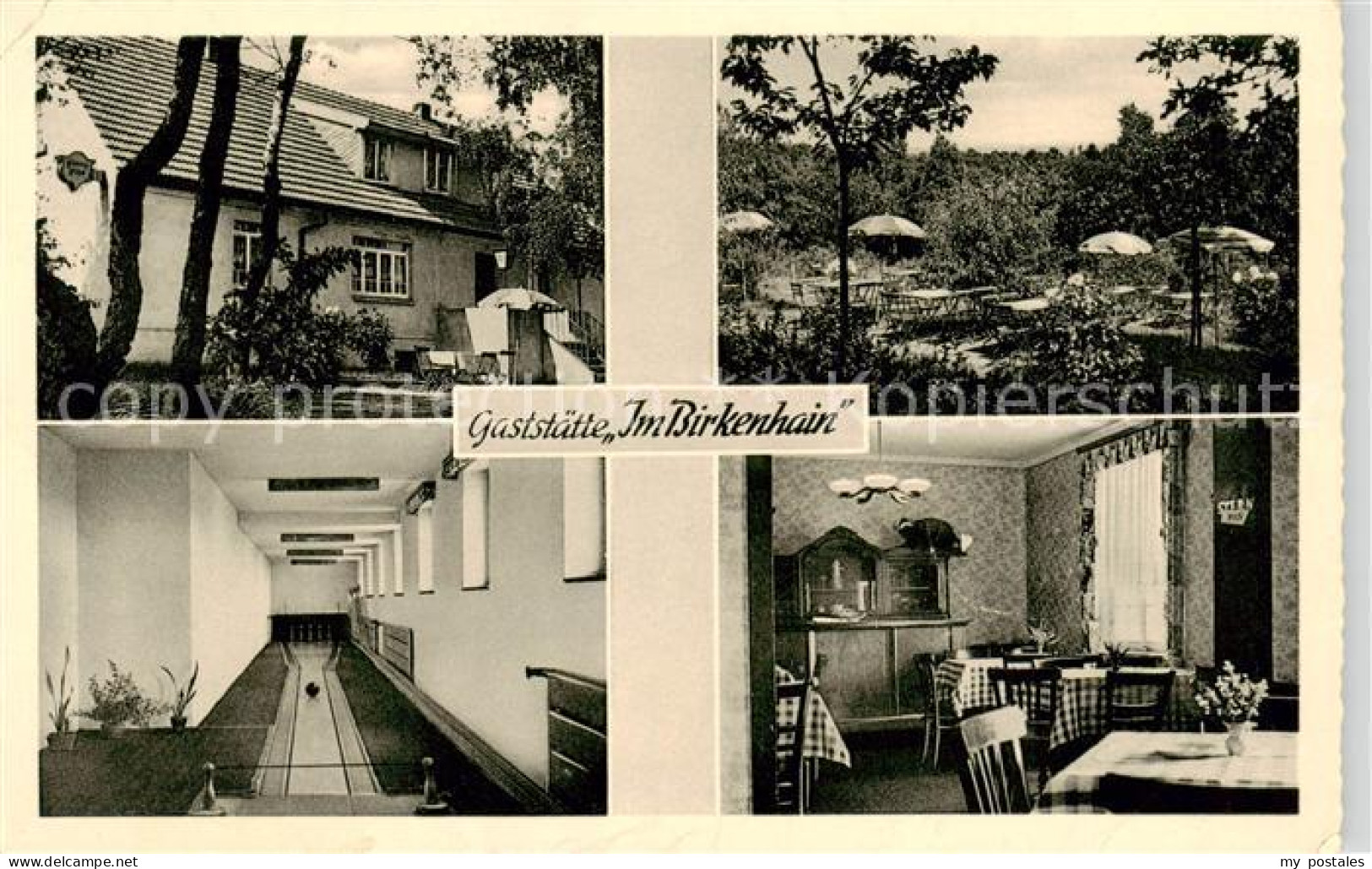 73850062 Gross-Reken Gaststaette Im Birkenhain Kegelbahn  - Altri & Non Classificati