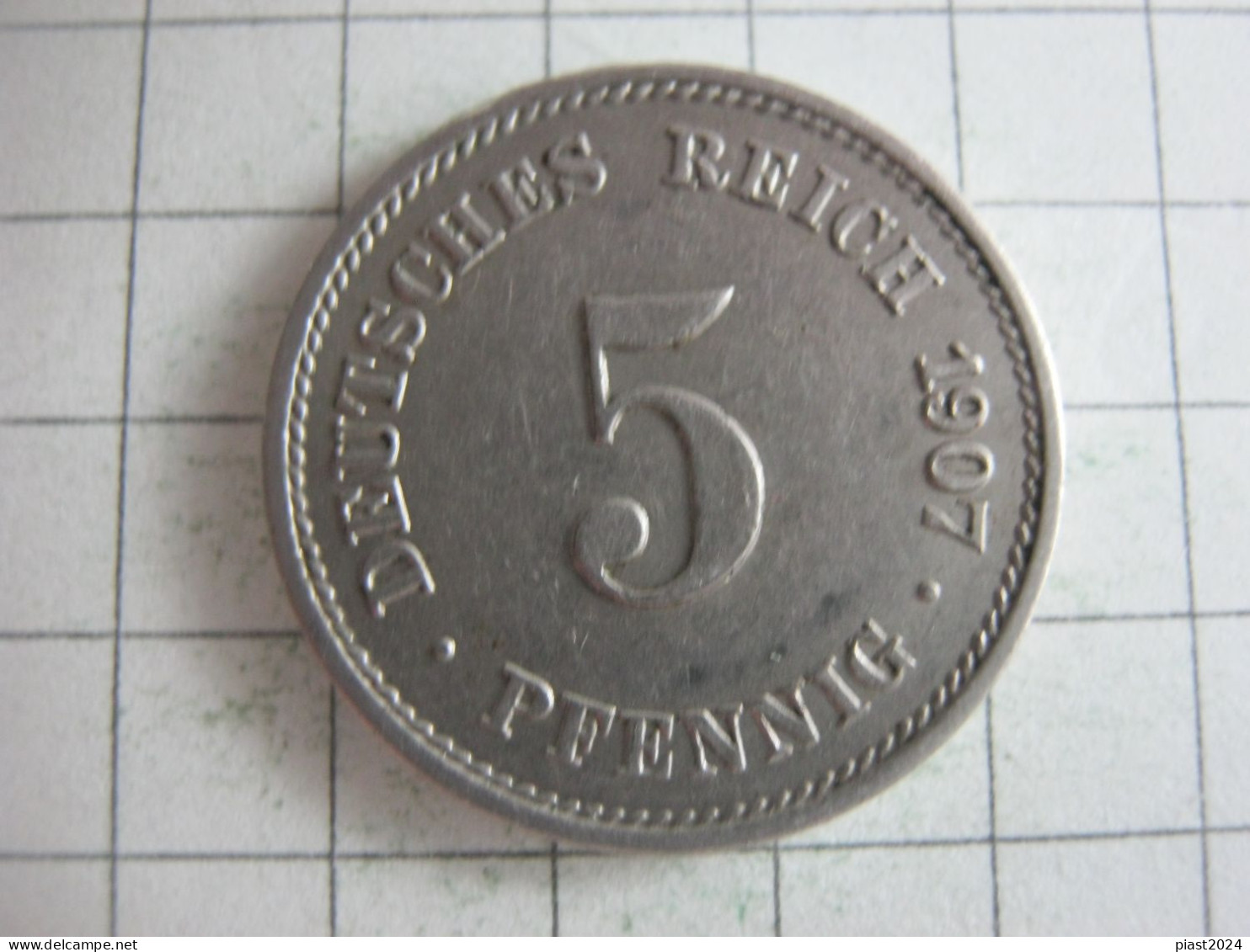 Germany 5 Pfennig 1907 G - 5 Pfennig