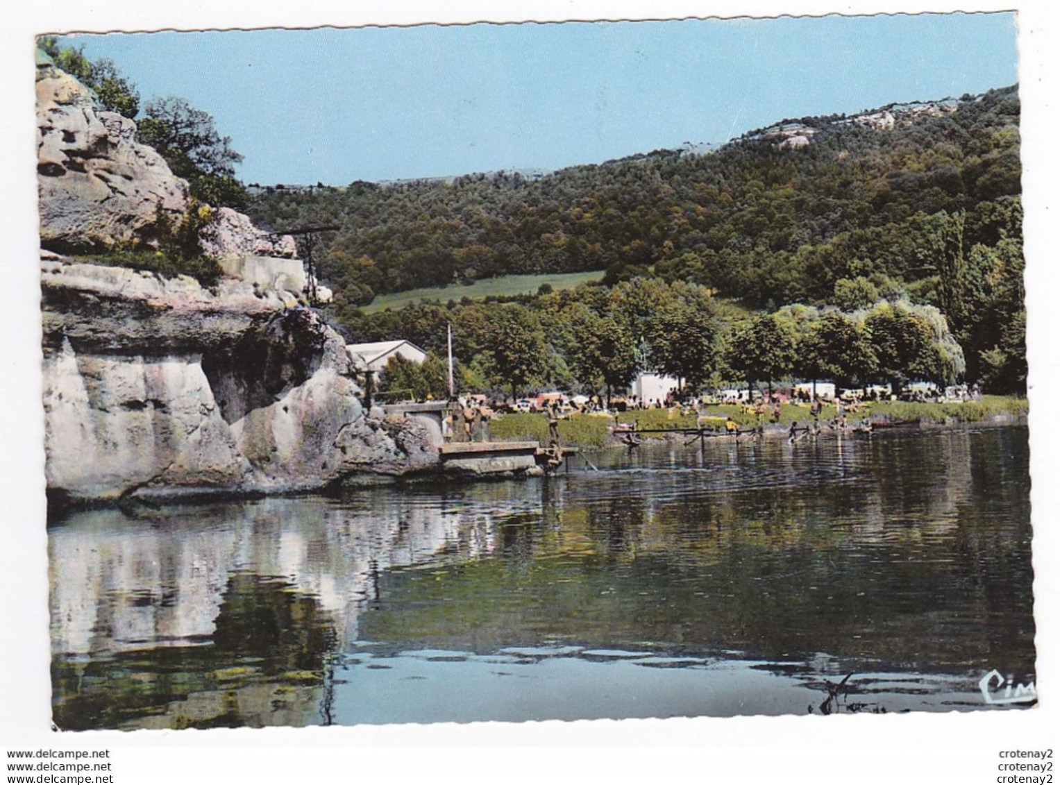 25 PONT DE ROIDE Vers Sochaux Montbéliard N°183 La Plage Et Le Doubs En 1971 Baignade Plongeoir - Sochaux