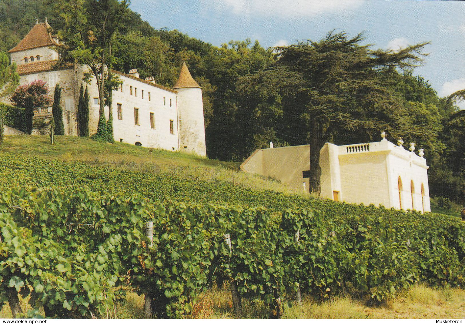 France CPA Luzech Le Chateau De Caix Propriété Majesté Margreth II. Du Danemark 1995 VEDBÆK Denmark (2 Scans) - Cahors